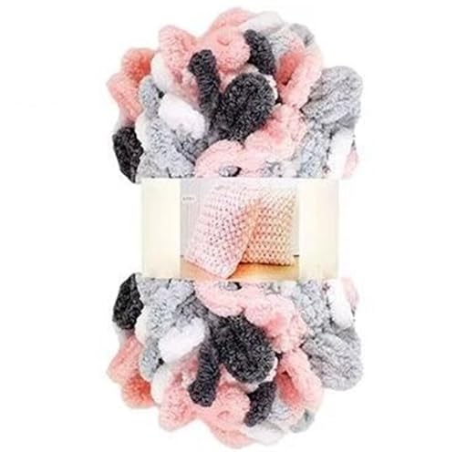 Fingerschlaufenfaden, Donut-Ohrgarn, DIY, handgefertigtes Dekokissen, dick gestrickter Schal, Decke, grobes Garn, Garnmasse(D145 Kitty) von GXMDSGZ