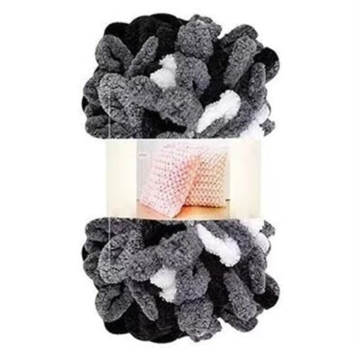 Fingerschlaufenfaden, Donut-Ohrgarn, DIY, handgefertigtes Dekokissen, dick gestrickter Schal, Decke, grobes Garn, Garnmasse(D212 Panda) von GXMDSGZ