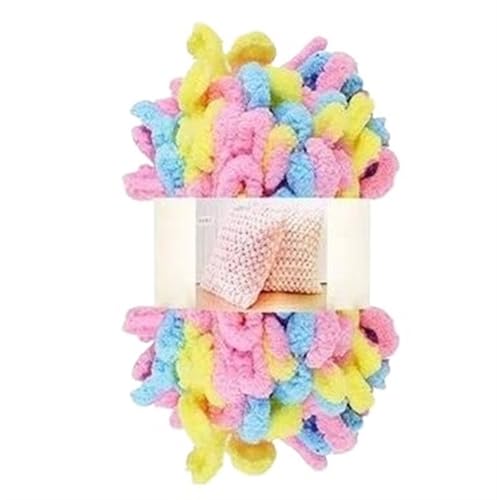 Fingerschlaufenfaden, Donut-Ohrgarn, DIY, handgefertigtes Dekokissen, dick gestrickter Schal, Decke, grobes Garn, Garnmasse(D339 Makaron) von GXMDSGZ