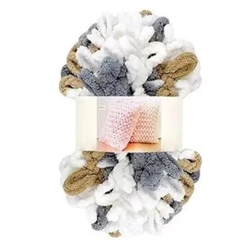 Fingerschlaufenfaden, Donut-Ohrgarn, DIY, handgefertigtes Dekokissen, dick gestrickter Schal, Decke, grobes Garn, Garnmasse(D343 marble) von GXMDSGZ