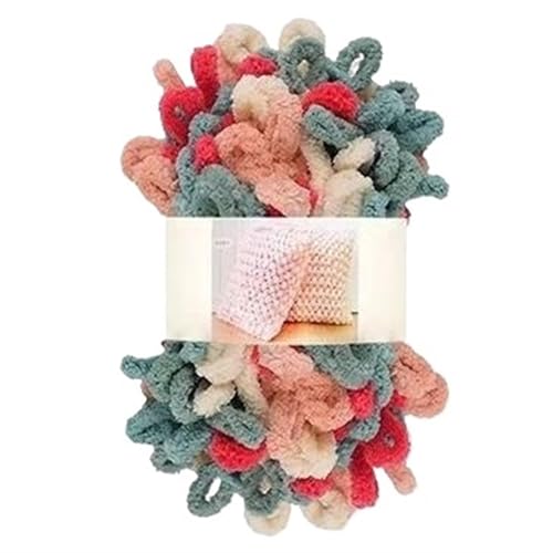 Fingerschlaufenfaden, Donut-Ohrgarn, DIY, handgefertigtes Dekokissen, dick gestrickter Schal, Decke, grobes Garn, Garnmasse(D352 retro) von GXMDSGZ