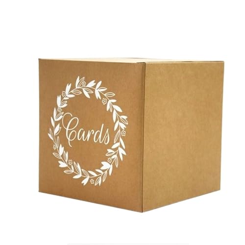 GXMDSGZ Hochzeit Kartenbox Aufbewahrungsbox Weiß Schwarz Hochzeitskartenbox Segenskarton Stimmkartenbox Elegante DIY Bastelbox Empfangsbox Geburtstagsparty(Color 02) von GXMDSGZ