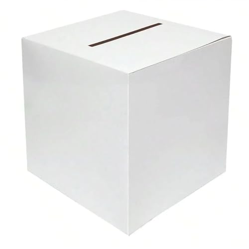 GXMDSGZ Hochzeit Kartenbox Aufbewahrungsbox Weiß Schwarz Hochzeitskartenbox Segenskarton Stimmkartenbox Elegante DIY Bastelbox Empfangsbox Geburtstagsparty(Color 03) von GXMDSGZ