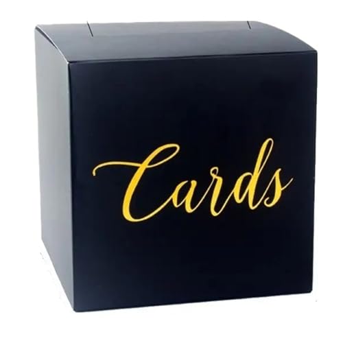 GXMDSGZ Hochzeit Kartenbox Aufbewahrungsbox Weiß Schwarz Hochzeitskartenbox Segenskarton Stimmkartenbox Elegante DIY Bastelbox Empfangsbox Geburtstagsparty(Color 04) von GXMDSGZ