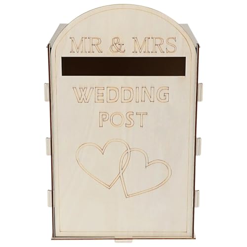 GXMDSGZ Hochzeit Kartenbox Hochzeit Holz Briefkasten Karte Fonds Boxen Umschläge Einladungen Kleinkind Rustikalen Briefkasten Dekor Party Supplies von GXMDSGZ