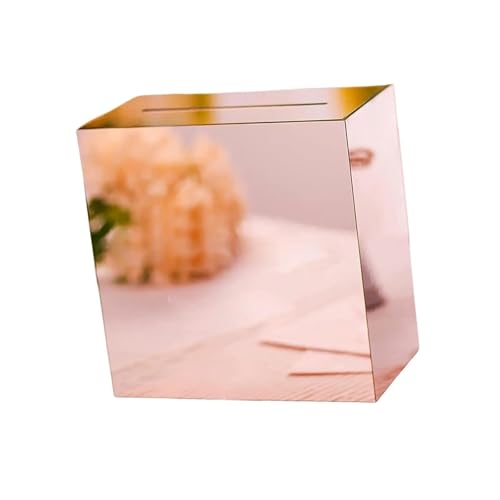 GXMDSGZ Hochzeit Kartenbox Hochzeitskartenbox Hochzeitskartenbox mit Schlitz Elegante Spardose Tafelaufsatz Karte(Pink) von GXMDSGZ