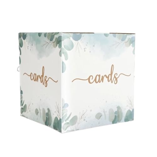 GXMDSGZ Hochzeit Kartenbox Hochzeitskartenbox aus Papier im Eukalyptus-Stil, neuartiger Stil, tragbar, geeignet for Hochzeiten, Eventdekorationen usw., zur Aufbewahrung von Eventgeld GXMDSGZ Hochzeit Kartenbox Hochzeitskartenbox aus Papier im Eukalyptus-Stil, neuartiger Stil, tragbar, geeignet for Hochzeiten, Eventdekorationen usw., zur Aufbewahrung von Eventgeld von GXMDSGZ