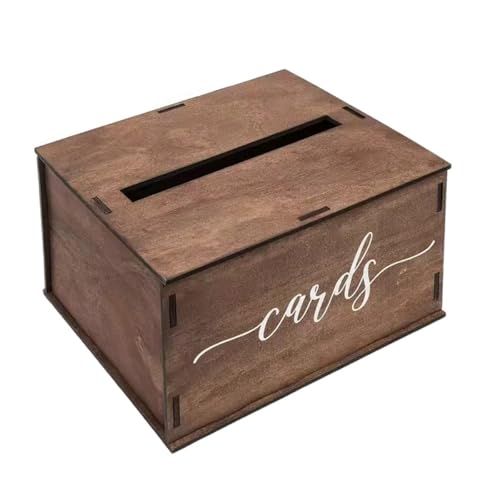 GXMDSGZ Hochzeit Kartenbox Hölzerne Hochzeitskartenbox, DIY Retro-Schilder, Kartenboxen, rustikale Hochzeitsfeier-Dekoration, Zeremonie, Empfangskartenbox, Zubehör GXMDSGZ Hochzeit Kartenbox Hölzerne Hochzeitskartenbox, DIY Retro-Schilder, Kartenboxen, rustikale Hochzeitsfeier-Dekoration, Zeremonie, Empfangskartenbox, Zubehör von GXMDSGZ