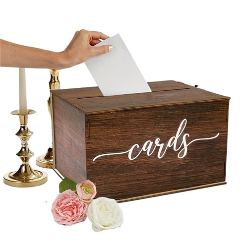 GXMDSGZ Hochzeit Kartenbox Partykartenbox aus Holz – Wird zur Aufbewahrung von Einladungskarten for Hochzeitsbankette verwendet GXMDSGZ Hochzeit Kartenbox Partykartenbox aus Holz – Wird zur Aufbewahrung von Einladungskarten for Hochzeitsbankette verwendet von GXMDSGZ