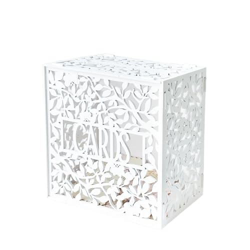 GXMDSGZ Hochzeit Kartenbox Weiße Hochzeitskartenbox for Hohle Holzkartenbox mit Schlitz, DIY Hochzeits-Erinnerungs-Geldkartenbox for Hochzeitsdekorationen GXMDSGZ Hochzeit Kartenbox Weiße Hochzeitskartenbox for Hohle Holzkartenbox mit Schlitz, DIY Hochzeits-Erinnerungs-Geldkartenbox for Hochzeitsdekorationen von GXMDSGZ