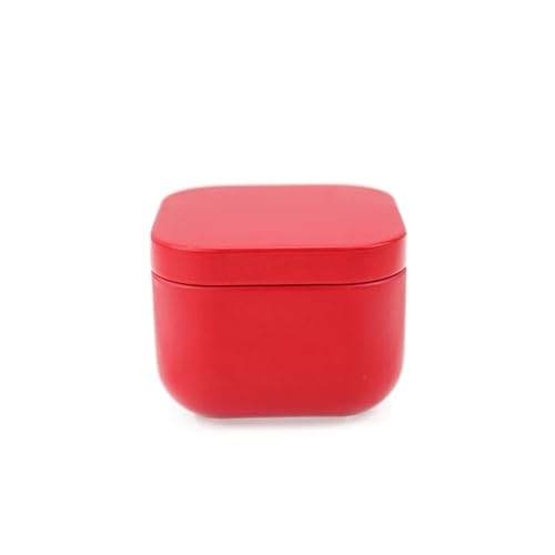 GXMDSGZ KerzengläSer 12 stücke Quadratische Kerzengläser 50ml Metallglas Leere Dosen Boxs Candy Pot Home Storage Container Organizer Mit Deckel FüR DIY Handwerk(Red) von GXMDSGZ