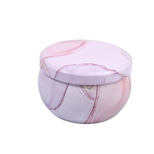 GXMDSGZ KerzengläSer 1PC Floral Tee Verpackung Leere Behälter Box Dosen Dosen Gläser Candy Tin Tee Kerze Liefert Candy Box Schmuck FüR DIY Handwerk(Grey) von GXMDSGZ