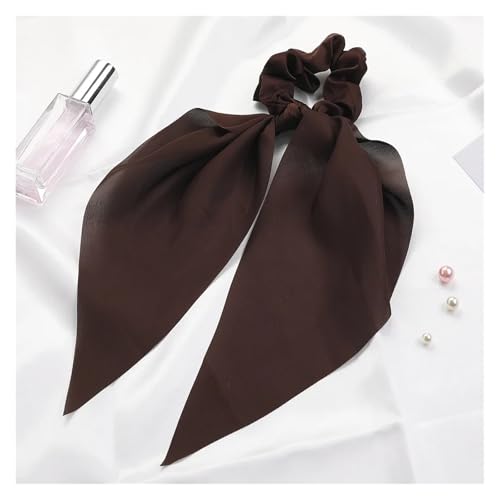 GXMDSGZ Seide Kopftuch Bandanas Drucken Chiffon Lange Band Haargummis Frauen Mädchen Pferdeschwanz Schal Elastische Haarbänder Krawatten Haarschmuck FüR Den Strand(47) von GXMDSGZ