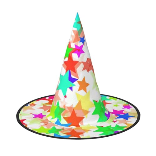 GXUNGT Bunte Halloween-Hexenhut, Zaubererhut, geeignet für Karneval, Weihnachten, Maskerade, Cosplay-Party GXUNGT Bunte Halloween-Hexenhut, Zaubererhut, geeignet für Karneval, Weihnachten, Maskerade, Cosplay-Party von GXUNGT