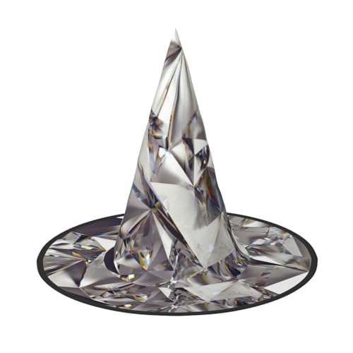 GXUNGT Halloween-Hexenhut mit Diamantmuster, Zaubererhut, geeignet für Karneval, Weihnachten, Maskerade, Cosplay-Party GXUNGT Halloween-Hexenhut mit Diamantmuster, Zaubererhut, geeignet für Karneval, Weihnachten, Maskerade, Cosplay-Party von GXUNGT