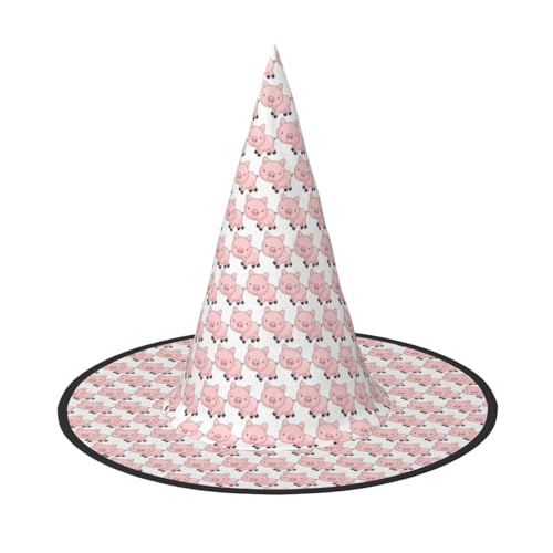 GXUNGT Halloween-Hexenhut mit Schweinchen-Druck, Zaubererhut, geeignet für Karneval, Weihnachten, Maskerade, Cosplay-Party GXUNGT Halloween-Hexenhut mit Schweinchen-Druck, Zaubererhut, geeignet für Karneval, Weihnachten, Maskerade, Cosplay-Party von GXUNGT