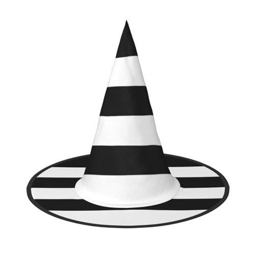 GXUNGT Hexenhut für Halloween, Zaubererhut, schwarz-weiß, gestreift, geeignet für Karneval, Weihnachten, Maskerade, Cosplay-Party GXUNGT Hexenhut für Halloween, Zaubererhut, schwarz-weiß, gestreift, geeignet für Karneval, Weihnachten, Maskerade, Cosplay-Party von GXUNGT