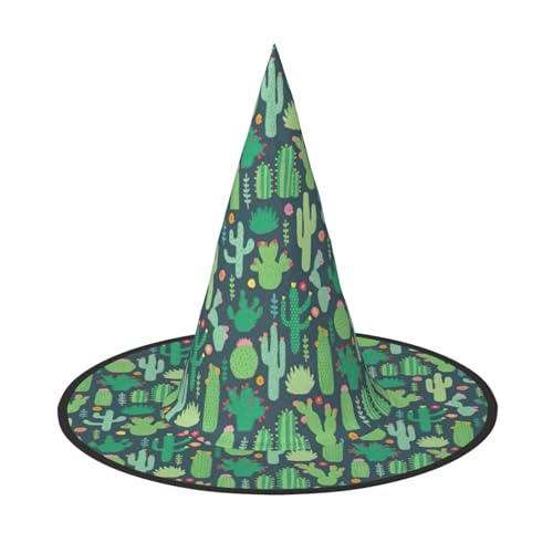 GXUNGT Niedlicher Kaktus-Illustrationsdruck, Halloween-Hexenhut, Zaubererhut, geeignet für Karneval, Weihnachten, Maskerade, Cosplay-Party GXUNGT Niedlicher Kaktus-Illustrationsdruck, Halloween-Hexenhut, Zaubererhut, geeignet für Karneval, Weihnachten, Maskerade, Cosplay-Party von GXUNGT