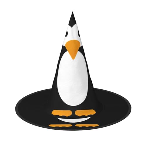 GXUNGT Niedlicher Pinguin-Druck, Halloween-Hexenhut, Zaubererhut, geeignet für Karneval, Weihnachten, Maskerade, Cosplay-Party GXUNGT Niedlicher Pinguin-Druck, Halloween-Hexenhut, Zaubererhut, geeignet für Karneval, Weihnachten, Maskerade, Cosplay-Party von GXUNGT