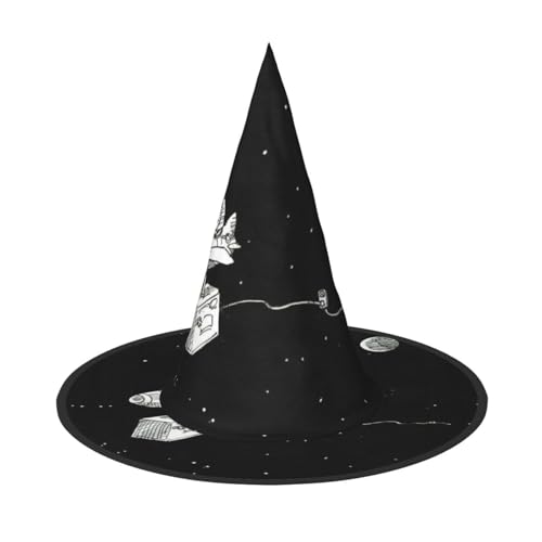 Hexenhut mit Astronauten-Galaxie-Druck, Halloween-Hexenhut, Zaubererhut, geeignet für Karneval, Weihnachten, Maskerade, Cosplay-Party Hexenhut mit Astronauten-Galaxie-Druck, Halloween-Hexenhut, Zaubererhut, geeignet für Karneval, Weihnachten, Maskerade, Cosplay-Party von GXUNGT