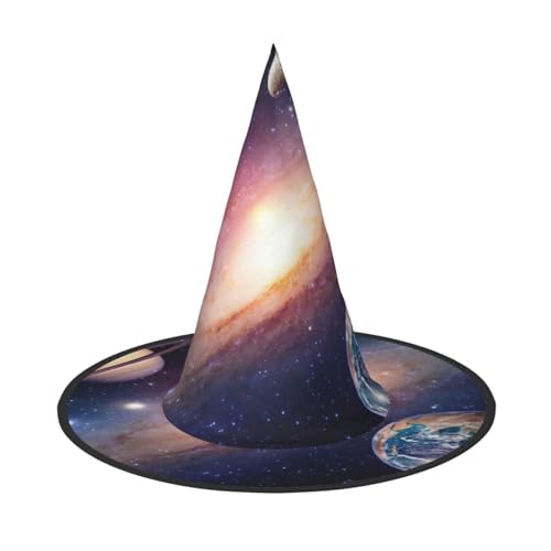 Hexenhut mit Weltraum-Motiv, Weltraum-Druck, Hexenhut, Zaubererhut, geeignet für Karneval, Weihnachten, Maskerade, Cosplay-Party Hexenhut mit Weltraum-Motiv, Weltraum-Druck, Hexenhut, Zaubererhut, geeignet für Karneval, Weihnachten, Maskerade, Cosplay-Party von GXUNGT