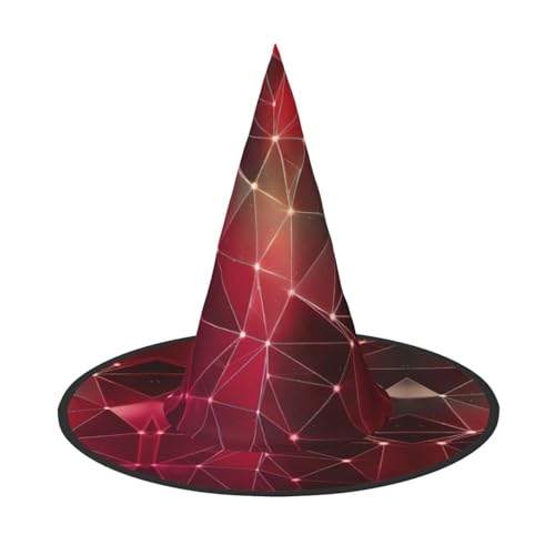 Roter Galaxie-Konstellations-Druck, Halloween-Hexenhut, Zaubererhut, geeignet für Karneval, Weihnachten, Maskerade, Cosplay-Party Roter Galaxie-Konstellations-Druck, Halloween-Hexenhut, Zaubererhut, geeignet für Karneval, Weihnachten, Maskerade, Cosplay-Party von GXUNGT