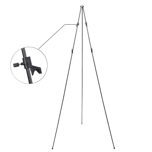 GYBBHia Teleskop-Staffelei, zusammenklappbar, Stativ-Staffelei, Skizzen-Display, Ständer, Hebestativ, Staffelei, faltbares und tragbares Stativ von GYBBHia