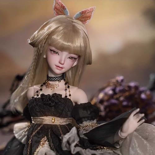 44 cm Edle BJD Doll 1/4 Handgefertigt Harz SD-Puppe Komplettset 17,32 Zoll Kugelgelenkpuppe mit Kleidung Schuhen Perücke Make-up, Überraschungsgeschenk 44 cm Edle BJD Doll 1/4 Handgefertigt Harz SD-Puppe Komplettset 17,32 Zoll Kugelgelenkpuppe mit Kleidung Schuhen Perücke Make-up, Überraschungsgeschenk von GYHCB