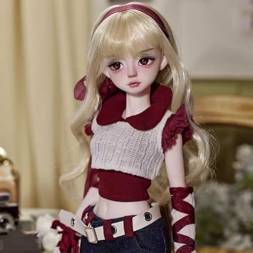 BJD-Puppe 1/4 SD-Puppe mit Kugelgelenk mit kompletter Kleidung Schuhen und Frisur, 43 cm groß BJD-Puppe 1/4 SD-Puppe mit Kugelgelenk mit kompletter Kleidung Schuhen und Frisur, 43 cm groß von GYHCB