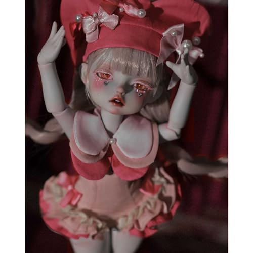 Mini BJD-Puppen 1/6 Flexibel Ball Jointed Doll 32,5cm 12,8zoll Handgefertigt SD-Puppe mit Kleidung Perücken Bilden, Starke Plastizität von GYHCB