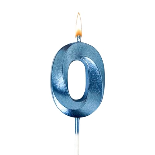 GYHWOFUL Geburtstagskerzen Zahlen 0, 3D Blau Zahlen Buchstaben Kerze, happy birthday Kuchendeko, kerze für Geburtstag, Party, Hochzeit, Jubiläum, Junge, Mädchen GYHWOFUL Geburtstagskerzen Zahlen 0, 3D Blau Zahlen Buchstaben Kerze, happy birthday Kuchendeko, kerze für Geburtstag, Party, Hochzeit, Jubiläum, Junge, Mädchen von GYHWOFUL