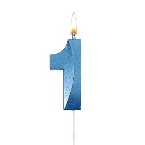 GYHWOFUL Geburtstagskerzen Zahlen 1, 3D Blau Zahlen Buchstaben Kerze, happy birthday Kuchendeko, kerze für Geburtstag, Party, Hochzeit, Jubiläum, Junge, Mädchen GYHWOFUL Geburtstagskerzen Zahlen 1, 3D Blau Zahlen Buchstaben Kerze, happy birthday Kuchendeko, kerze für Geburtstag, Party, Hochzeit, Jubiläum, Junge, Mädchen von GYHWOFUL