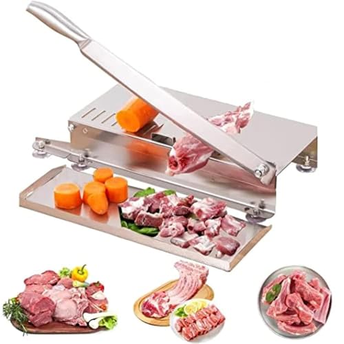 GYKOZY Manueller Knochenschneider aus Edelstahl für die effiziente Zerlegung von Rind, Ziege und Schwein (210mm) von GYKOZY