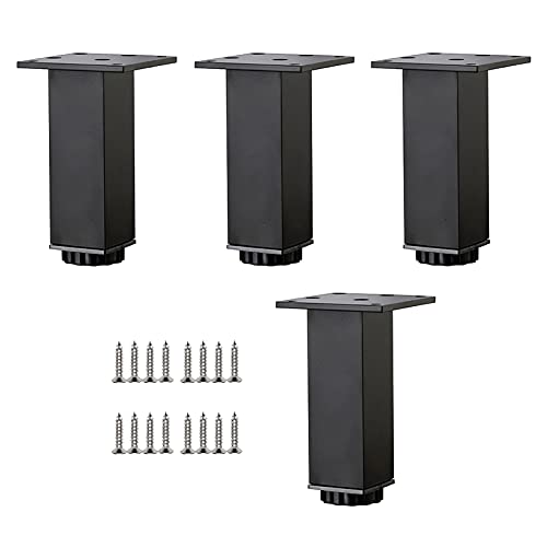möbelfüße Sofa füße Schreibtisch füße 4 Stück verstellbare Möbelbeine, schwarz/weiß, Aluminium-Schrankbeine, Tischbeine, quadratische Möbelfüße, DIY-Ersatzbeine, 8 cm, 10 cm, 15 cm, 20 cm, 2 möbelfüße Sofa füße Schreibtisch füße 4 Stück verstellbare Möbelbeine, schwarz/weiß, Aluminium-Schrankbeine, Tischbeine, quadratische Möbelfüße, DIY-Ersatzbeine, 8 cm, 10 cm, 15 cm, 20 cm, 2 von GYLRFA