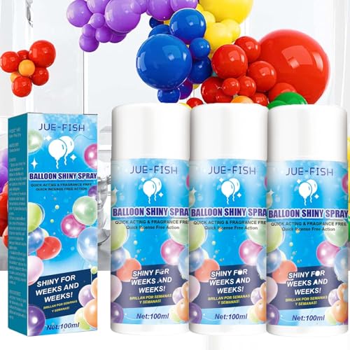 3 Pcs Aerosol Balloon Spray, Balloon High Shine Spray for Balloons, Balloons Shiny Spray, Balloon Gloss Spray Enhance Decor for Party Birthday Wedding 3 Pcs Aerosol Balloon Spray, Balloon High Shine Spray for Balloons, Balloons Shiny Spray, Balloon Gloss Spray Enhance Decor for Party Birthday Wedding von GYORI