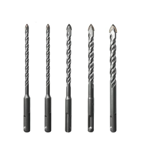 GYQIZSS 5PCS Glas Keramik Fliesen Beton Bohrer Set 6/8/10/12mm Hartmetall SDS Plus 160mm Mauerwerk Bohrer GYQIZSS 5PCS Glas Keramik Fliesen Beton Bohrer Set 6/8/10/12mm Hartmetall SDS Plus 160mm Mauerwerk Bohrer von GYQIZSS
