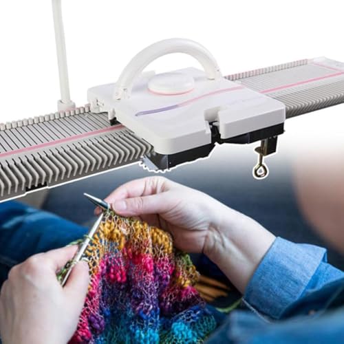 GYQSSD Strickmaschine 150 Nadeln, Handstrickausrüstung für Socken/Mützen, 6,5 mm mittlere Stärke, Haushaltsstrickmaschine aus Kunststoff, mit Zubehör, Haushaltsnähwerkzeug-Set GYQSSD Strickmaschine 150 Nadeln, Handstrickausrüstung für Socken/Mützen, 6,5 mm mittlere Stärke, Haushaltsstrickmaschine aus Kunststoff, mit Zubehör, Haushaltsnähwerkzeug-Set von GYQSSD