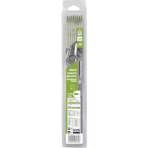 10 Edelstahl-Elektroden - 308 L - Ø 2,5 mm - Blister 10 Edelstahl-Elektroden - 308 L - Ø 2,5 mm - Blister von GYS