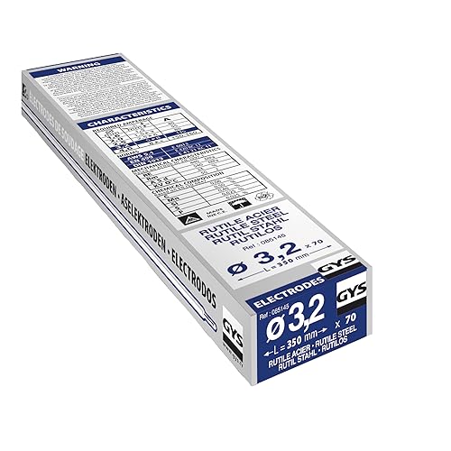 GYS Schweiss-zubehör 70 Rutile Elektroden E6013, Durchmesser 3, 2mm, stahl, Ø 3,2mm, 085145 GYS Schweiss-zubehör 70 Rutile Elektroden E6013, Durchmesser 3, 2mm, stahl, Ø 3,2mm, 085145 von GYS