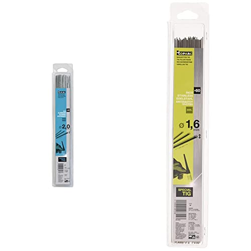 GYS WIG Schweißstäbe – Aluminiumstäbe Ø 2.0 AlMg5 – 40 Stück – Verbrauchsmaterial Schweißen WIG & 60 WIG-Schweißstäbe Edelstahl 308L- Ø 1,6mm / L. 330mm - Blister 0,33Kg GYS WIG Schweißstäbe – Aluminiumstäbe Ø 2.0 AlMg5 – 40 Stück – Verbrauchsmaterial Schweißen WIG & 60 WIG-Schweißstäbe Edelstahl 308L- Ø 1,6mm / L. 330mm - Blister 0,33Kg von GYS