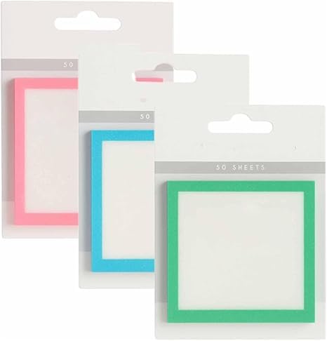 2025 Glitzer-Notizblock Haftnotizen (grün, rosa, blau), transparente Glitzer-Haftnotizen für Büro, Schule, Planer und kleine To-Do-Listen von GYSFCJHYLU