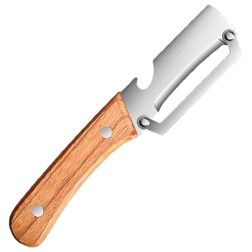 Multifunktionaler Gemüseschäler mit extrascharfer Edelstahlklinge, 2-in-1-Einklingenschäler für Kartoffeln, Obst und Gemüse Multifunktionaler Gemüseschäler mit extrascharfer Edelstahlklinge, 2-in-1-Einklingenschäler für Kartoffeln, Obst und Gemüse von GYSFCJHYLU