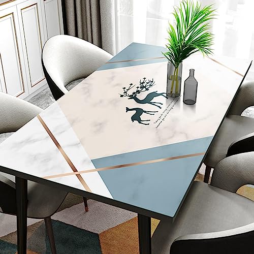 GYYFQH Kunstleder-Tischdecke, abwischbare Tischdecke, rechteckige Tischdecke, Leder-Tischunterlage, Doppelseitige Silikon-Tischdecke, Tischdeckenunterlage Rutschstärke,A-90×160cm GYYFQH Kunstleder-Tischdecke, abwischbare Tischdecke, rechteckige Tischdecke, Leder-Tischunterlage, Doppelseitige Silikon-Tischdecke, Tischdeckenunterlage Rutschstärke,A-90×160cm von GYYFQH