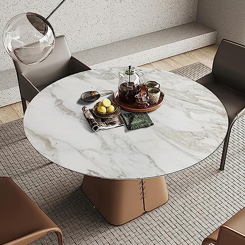GYYFQH Tischdecke Kunstleder Rund,Tischmatte Lederoptik,Tischdecke Dicke 2 mm,nordische Runde Ledertischdecke,rundes PVC-Leder-tischset,abwischbar Tischdecke,Rund Esstischauflag,F-120cm/47inchround GYYFQH Tischdecke Kunstleder Rund,Tischmatte Lederoptik,Tischdecke Dicke 2 mm,nordische Runde Ledertischdecke,rundes PVC-Leder-tischset,abwischbar Tischdecke,Rund Esstischauflag,F-120cm/47inchround von GYYFQH