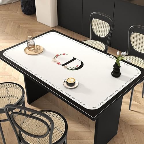 PU-Leder Tischdecke ，Tischmatte Schreibtisch Tischfolie Haushalt，wasserdichte, ölbeständige und verbrühende Tischmatte ，Desktop-Schutzpolster(F,40×40cm) von GYYFQH