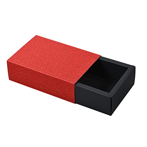 GYZD Geschenkboxen Aus Kraftpapier Mit Transparentem Deckel Für Valentinstag, Betriebsfeiern, 10 Stück, 6,5 X 6,5 X 3 cm,14x7x3cm von GYZD