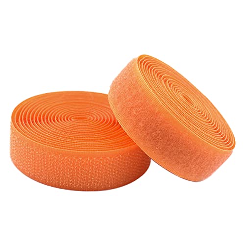 GYZD Klettband Selbstklebend,4M Extra Stark Klettband Doppelseitig Klebende Für Schuhe Und Hüte, Bekleidung,Orange von GYZD