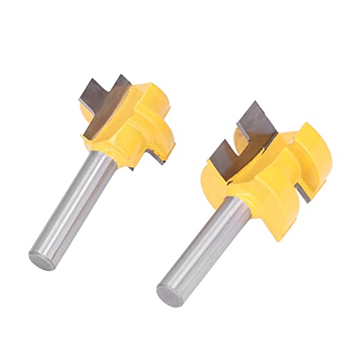 8mm Schaft Nut & Feder Fräser Set, 2PCS Vierkantfräser für Holzböden, Sperrholz mit PTFE Beschichtung 8mm Schaft Nut & Feder Fräser Set, 2PCS Vierkantfräser für Holzböden, Sperrholz mit PTFE Beschichtung von GYZOUKA