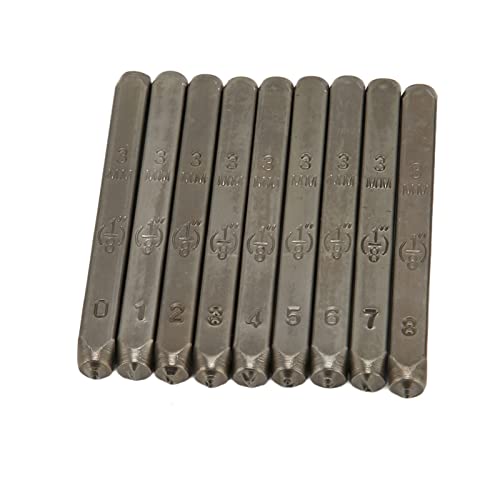 GYZOUKA 9pcs Metallnummernmarken Stempel Stempel Numerische Stempelstempel Set 0-9 Kohlenstoffstahl für Schmuck Lederholz Holz -Handwerk mit Robuster Aufbewahrung Gehäuse GYZOUKA 9pcs Metallnummernmarken Stempel Stempel Numerische Stempelstempel Set 0-9 Kohlenstoffstahl für Schmuck Lederholz Holz -Handwerk mit Robuster Aufbewahrung Gehäuse von GYZOUKA