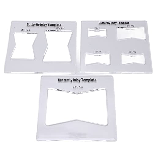 GYZOUKA Holzbearbeitungs -Router -Template -Kit, Inlay -Vorlagen für Perfekte Dekorative Basteln von GYZOUKA